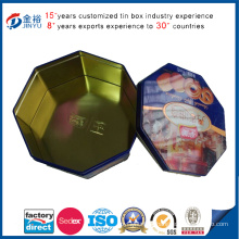 Cookies Octagon Tin Box Shaped Cookies Tin